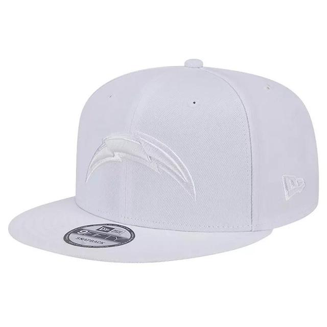 Mens New Era Los Angeles Chargers Main White 9FIFTY Snapback Hat Product Image