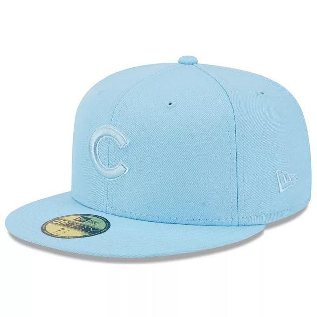 Mens New Era Light Blue Chicago Cubs 2023 Spring Color Basic 59FIFTY Fitted Hat Product Image