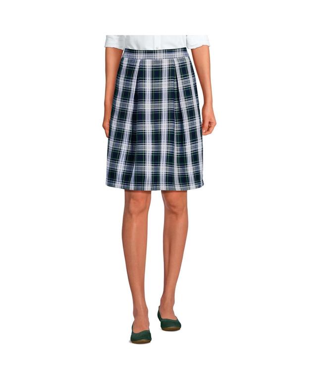 Lands End Womens School Uniform Plaid Skort Top of Knee Product Image