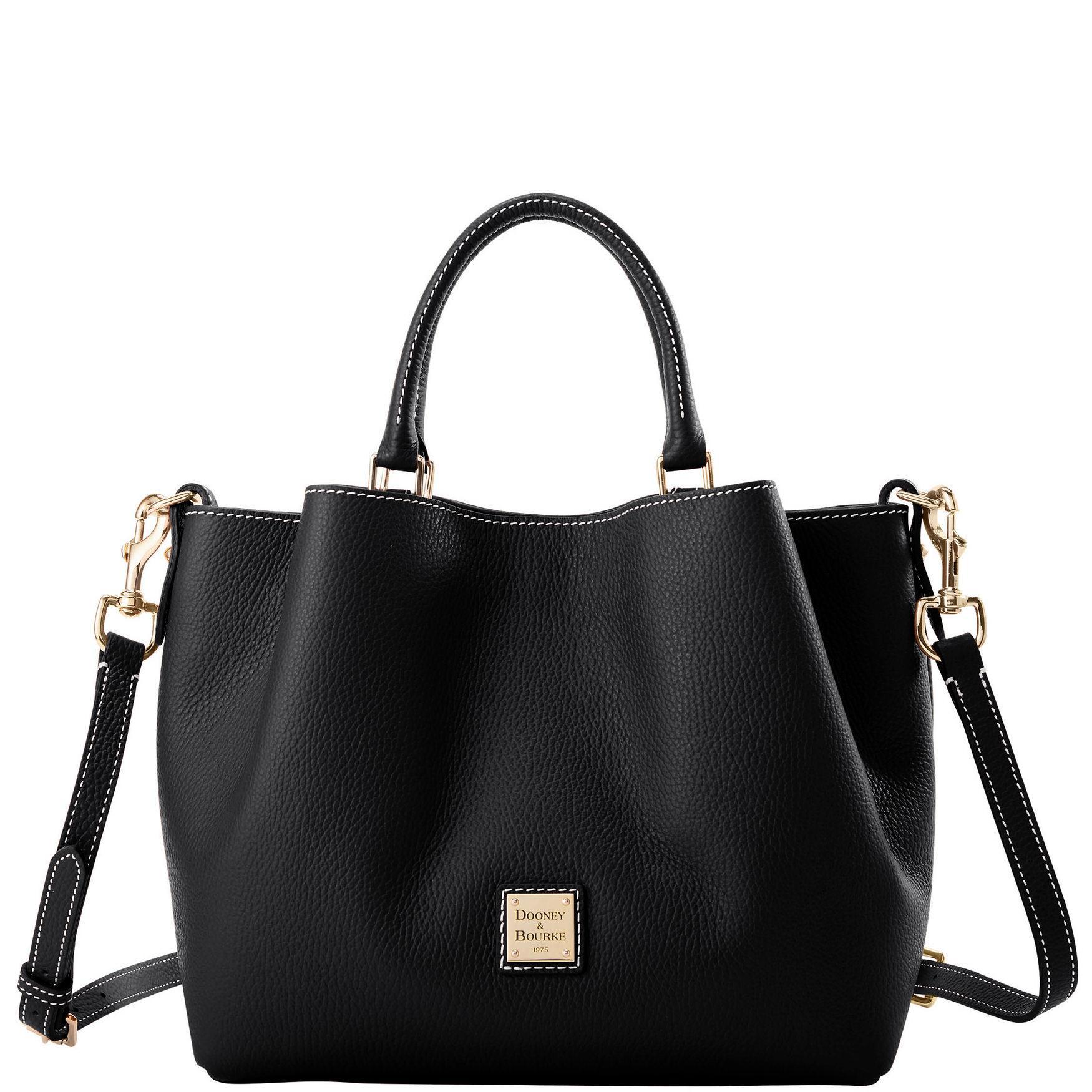 Dooney & Bourke Womens Lucca Leather Barlow Bag in Black Product Image