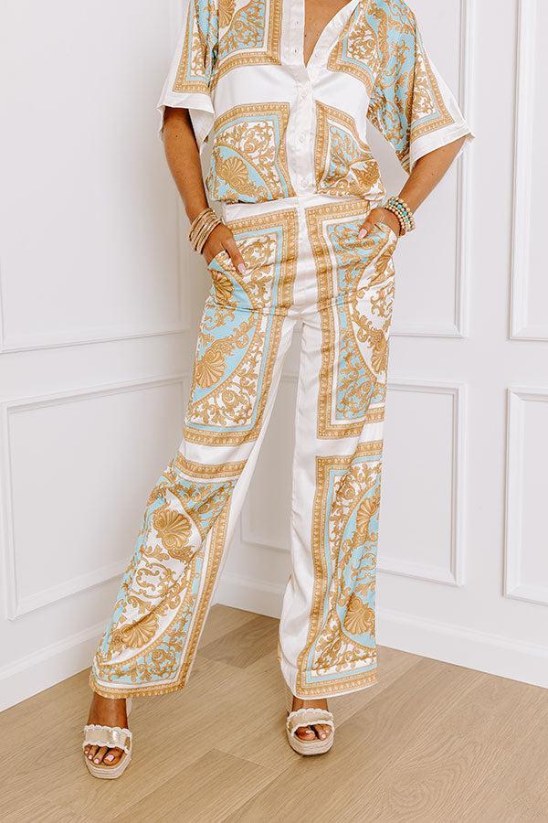 Retro Revival High Waist Satin Pants Product Image