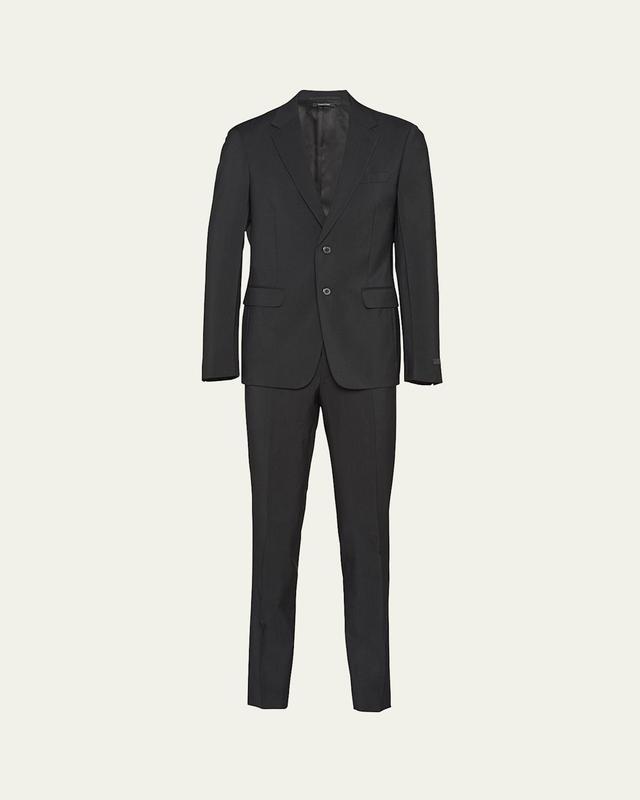 Mens Wool-Mohair Solid Suit Product Image