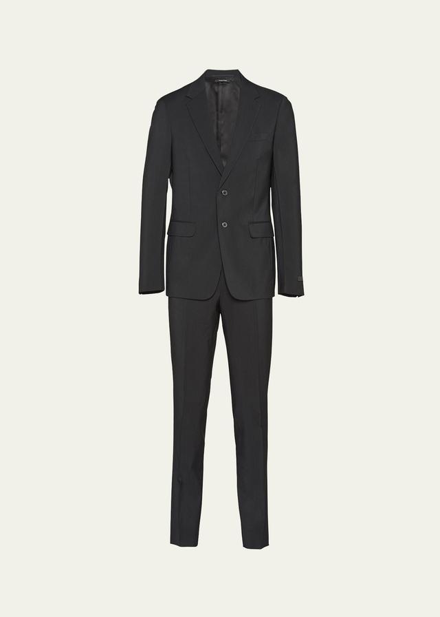 Mens Single Breasted Wool And Mohair Suit Product Image