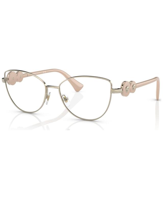 Versace Womens Cat Eye Eyeglasses, VE128453-o - Light Gold-Tone Product Image