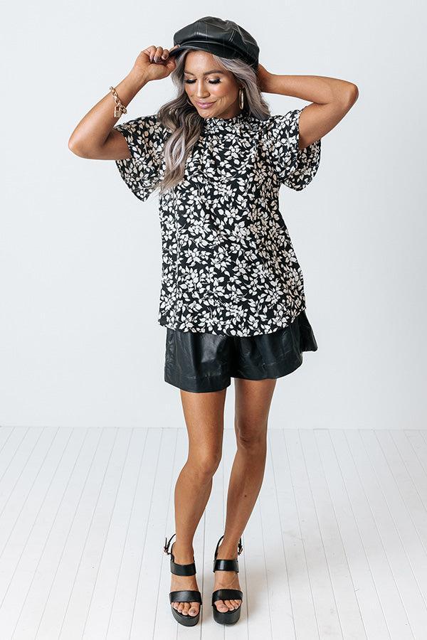 Love You Always Floral Top In Black Product Image