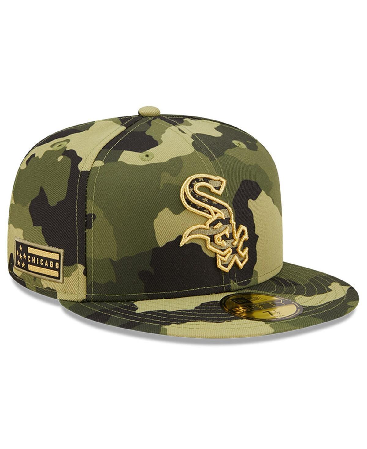 Men's New Era Camo Chicago White Sox 2022 Armed Forces Day On-Field 59FIFTY Fitted Hat Product Image