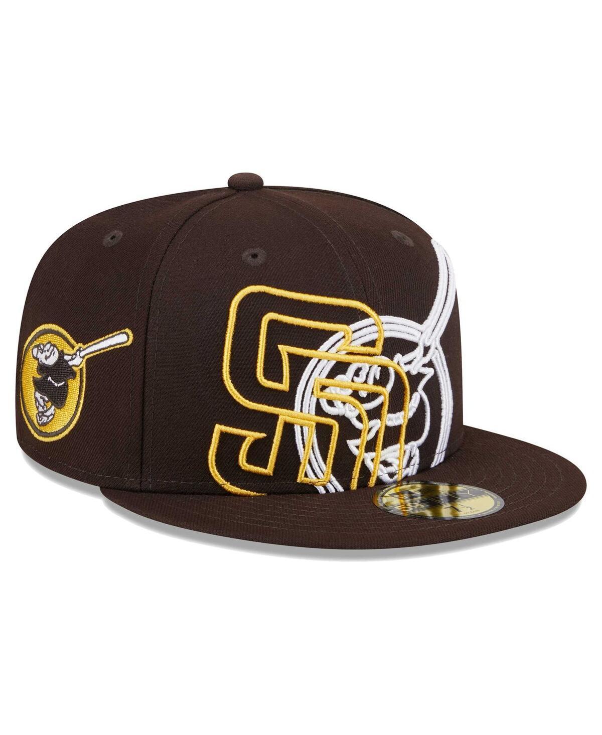 Mens New Era San Diego Padres Game Day Overlap 59FIFTY Fitted Hat Product Image