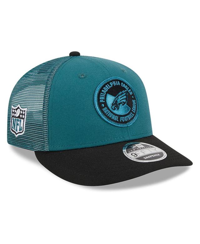 Men's New Era  Midnight Green/Black Philadelphia Eagles 2023 Sideline Low Profile 9FIFTY Snapback Hat Product Image