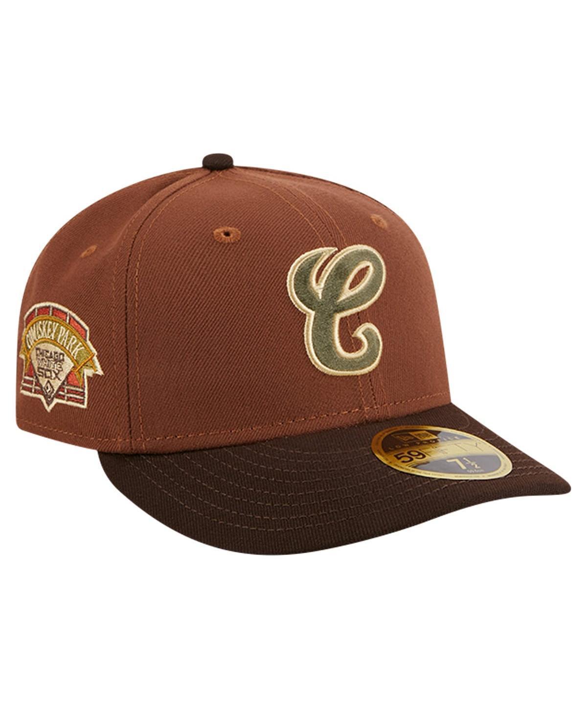 New Era Mens Brown Chicago White Sox Velvet Logo Fill Low Profile 59FIFTY Fitted Hat Product Image