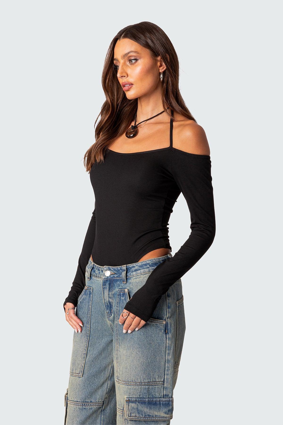 Model Off Duty Ribbed Bodysuit Product Image