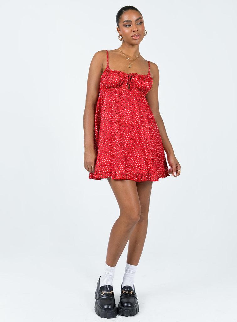 Empress Of Love Mini Dress Red Product Image