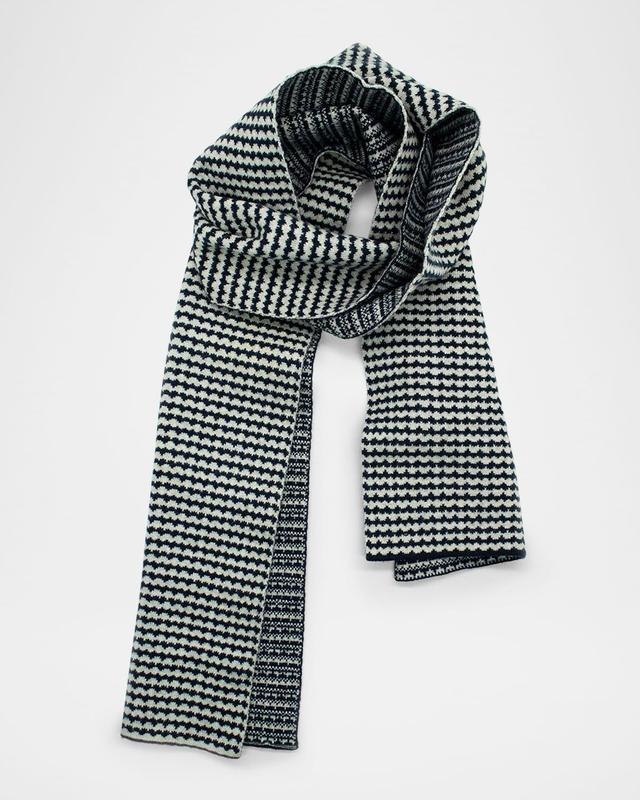 Men's Jacquard Scarf with Design Product Image