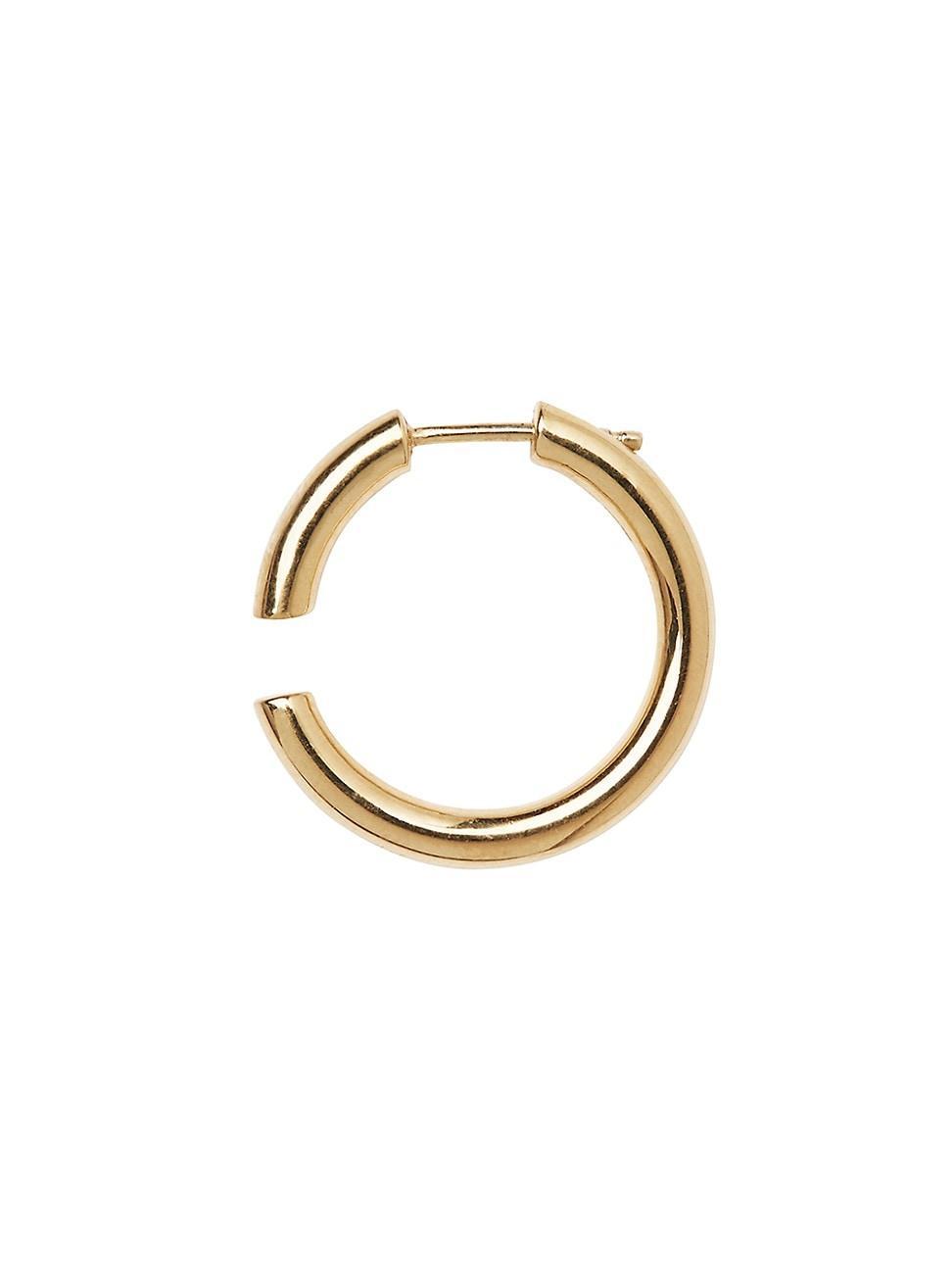 Womens Disrupted 22 22K-Gold-Plated Hoop Earring - Gold Product Image