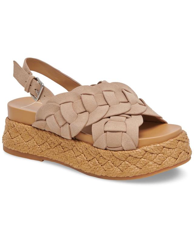 Dolce Vita Winder Suede Platform Slingback Sandals Product Image