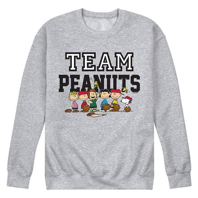 Mens Peanuts Team Peanuts Sweatshirt Med Grey Product Image