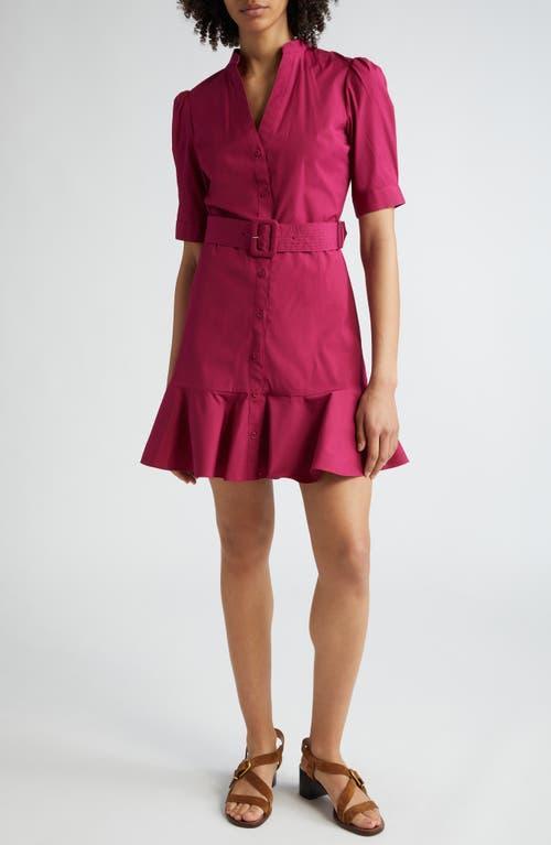 Womens Molly Cotton-Blend Belted Minidress Product Image