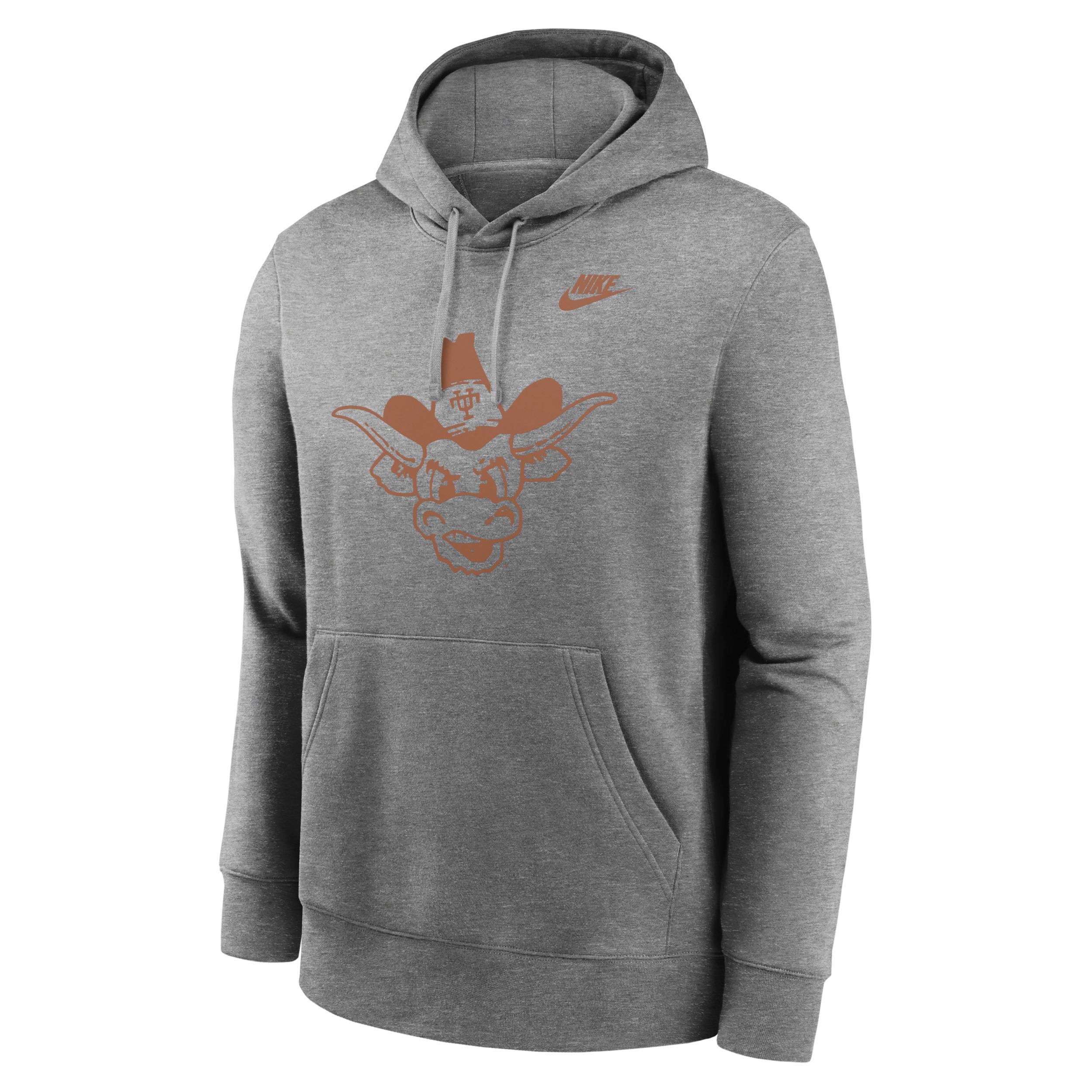 Mens Nike Heathered Gray Chicago Bears City Code Club Fleece Pullover Hoodie Product Image