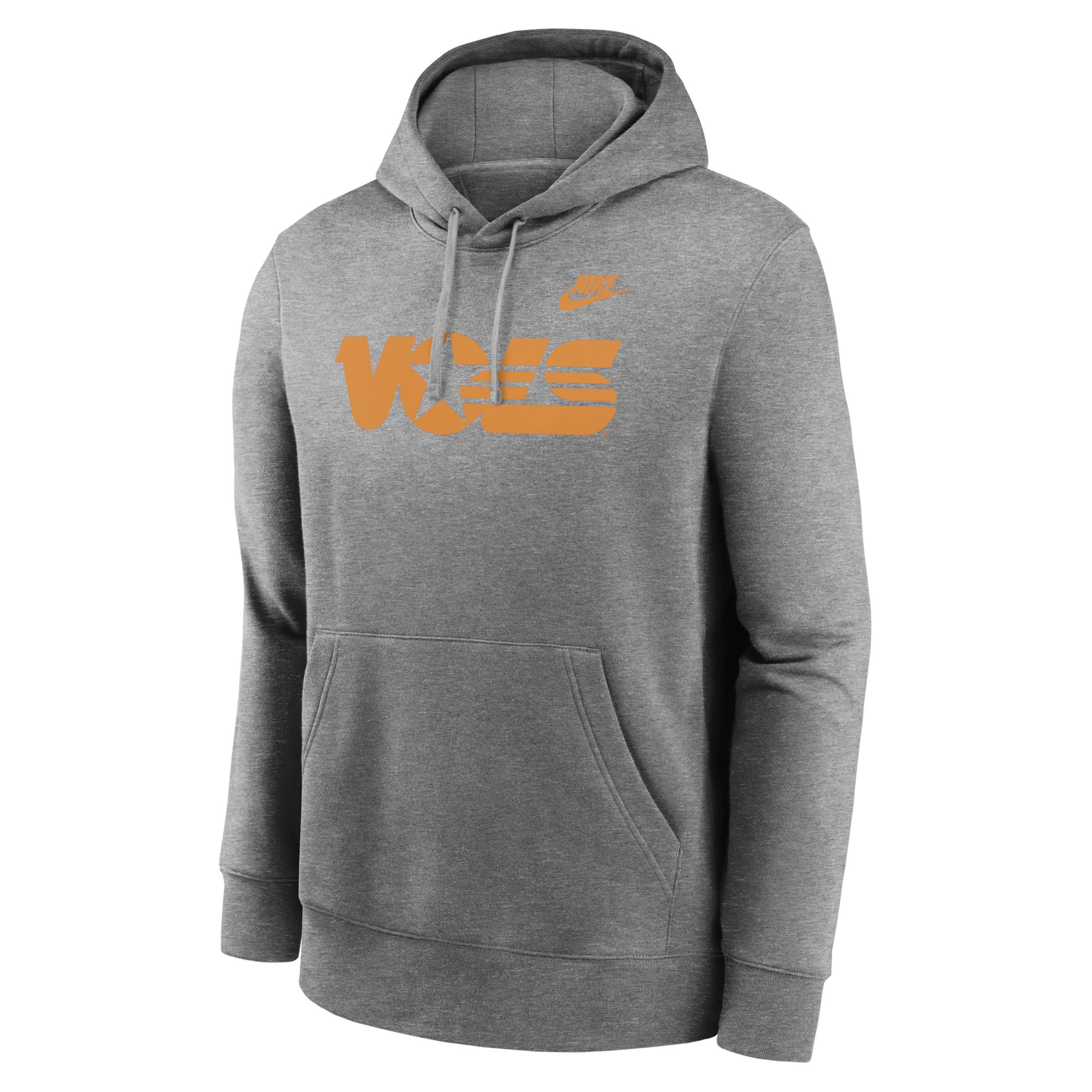 Mens Nike Heathered Gray Chicago Bears City Code Club Fleece Pullover Hoodie Product Image