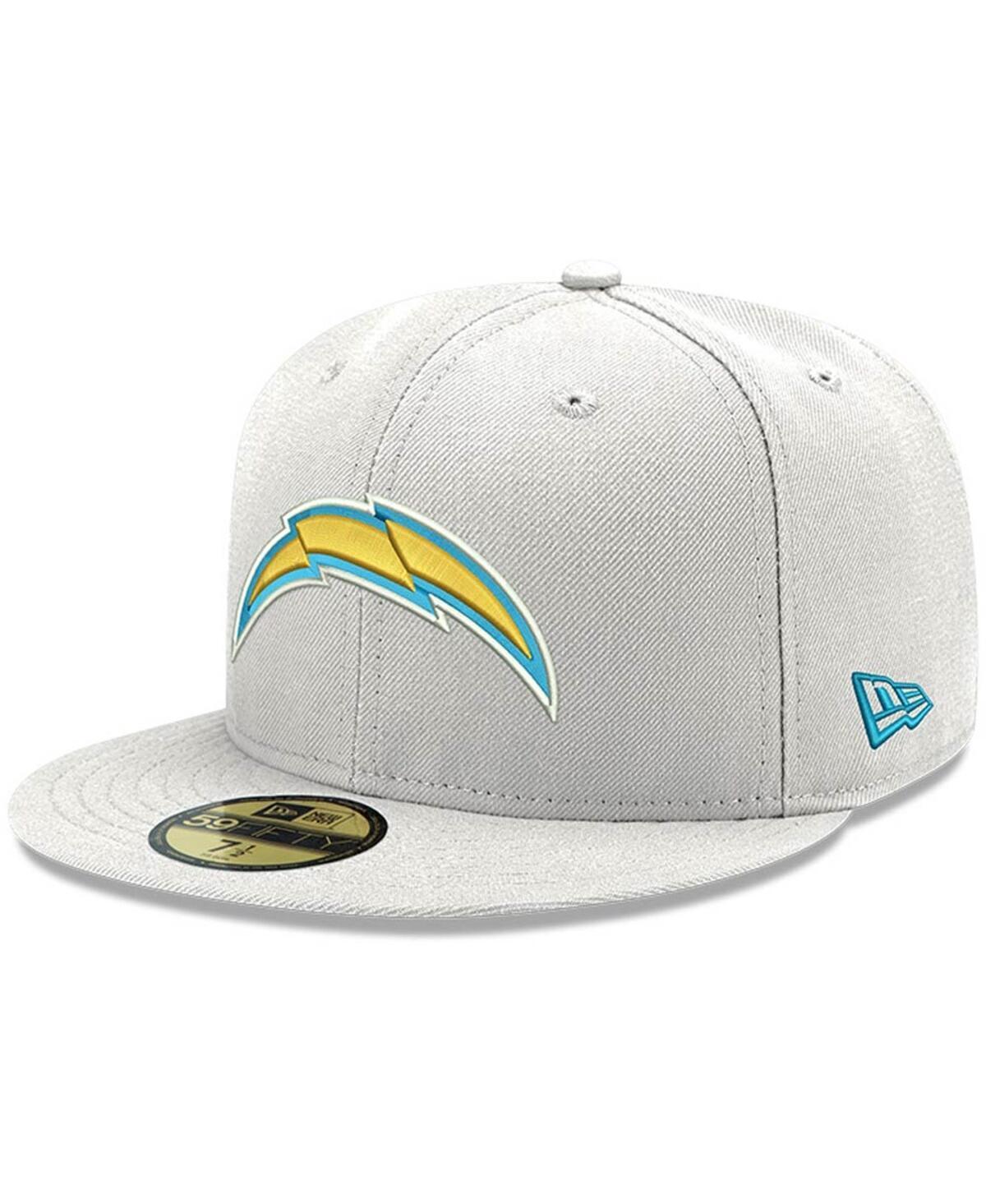 Mens White Los Angeles Chargers Omaha Primary Logo 59FIFTY Fitted Hat Product Image