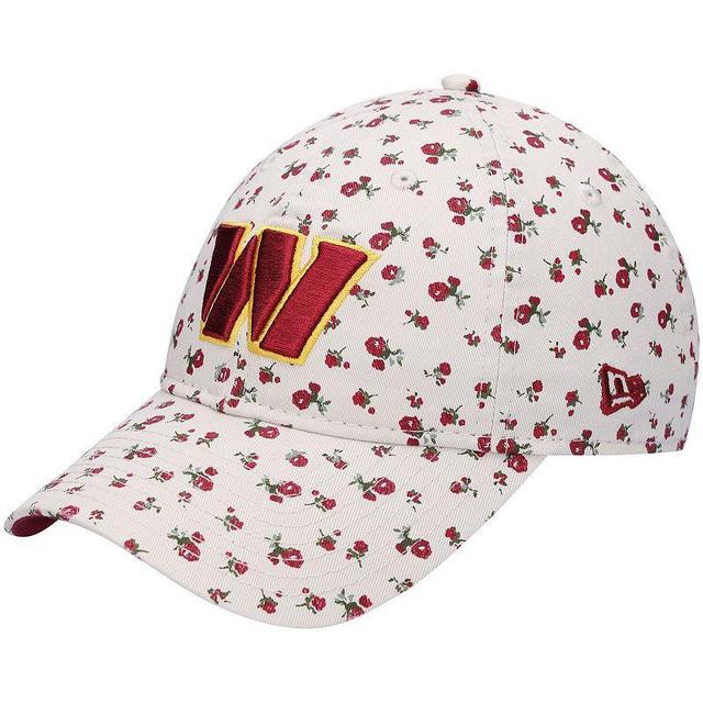 Womens New Era Cream Washington Commanders Floral Ivy 9TWENTY Adjustable Hat Product Image