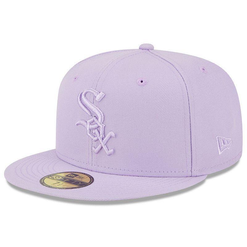 Mens New Era Lavender Chicago White Sox 2023 Spring Color Basic 59FIFTY Fitted Hat Product Image