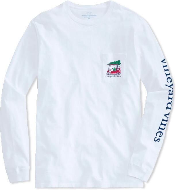 Christmas Golf Cart Long-Sleeve Tee Product Image