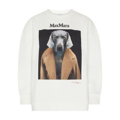 Bacco Printed Logo Sweatshirt In Off-white Product Image