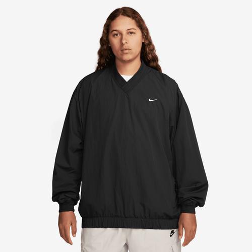 Nike Mens Nike Solo Swoosh WIndshirt - Mens Black/White Product Image