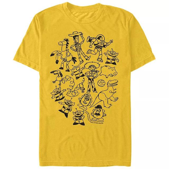 Disney / Pixars Toy Story Toys Doodles Mens Graphic Tee Product Image