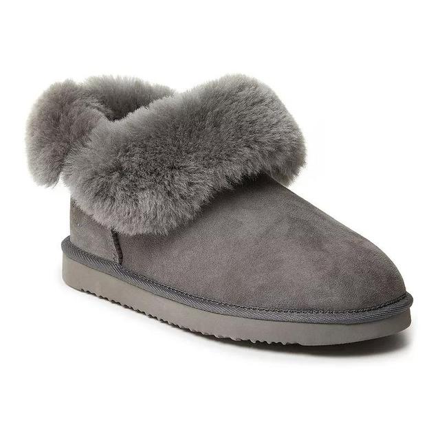 Fireside By Dearfoams Perth Wool-Lined Foldover Womens Boot Slippers Product Image