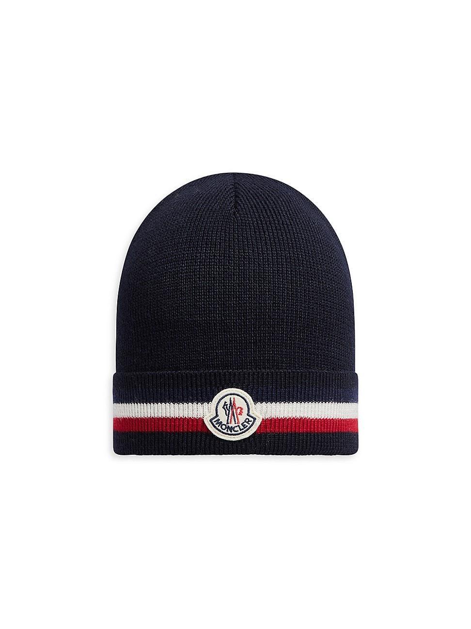 Men's Striped-Trim Wool Beanie Product Image