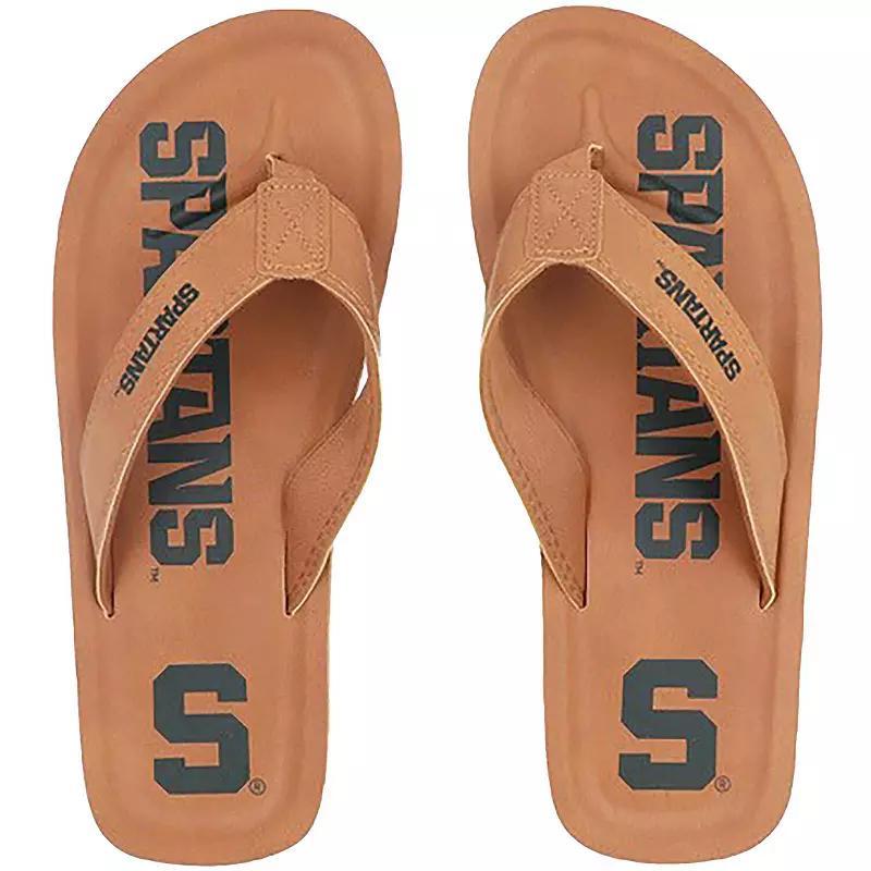 Mens Michigan State Spartans Color Pop Flip Flop Sandals Product Image