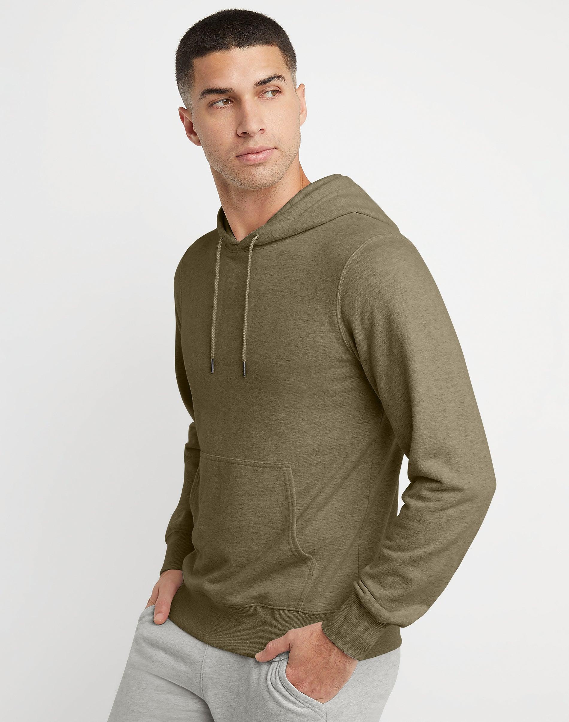 Hanes Mens French Terry Pullover Hoodie Oregano M Product Image