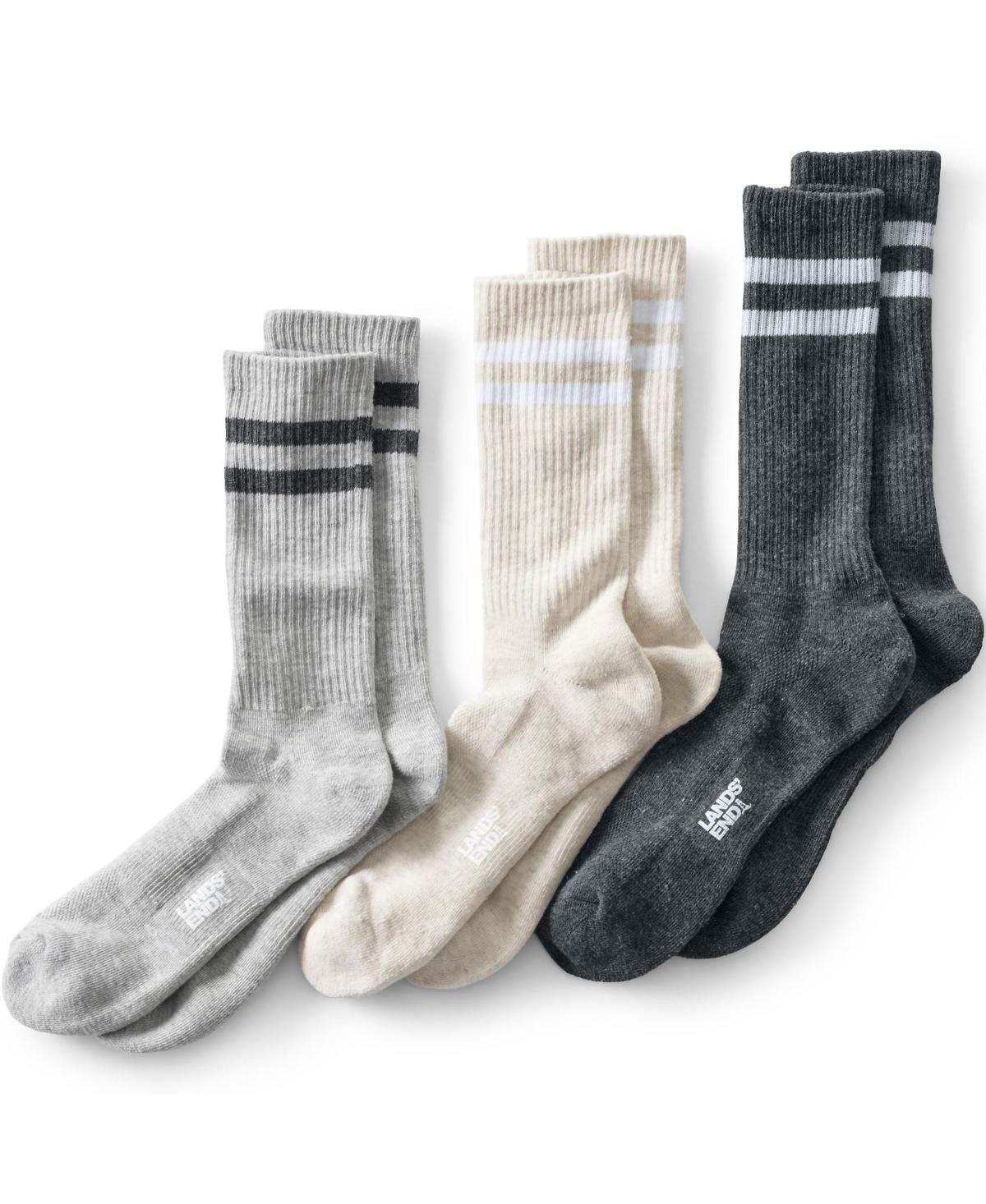 Mens Lands End Performance 3-Pack Crew Sock Product Image