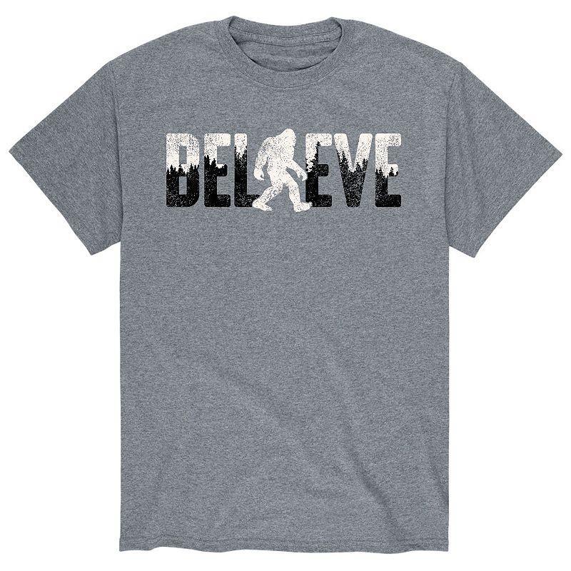 Mens Believe Tee Athletic Grey Product Image