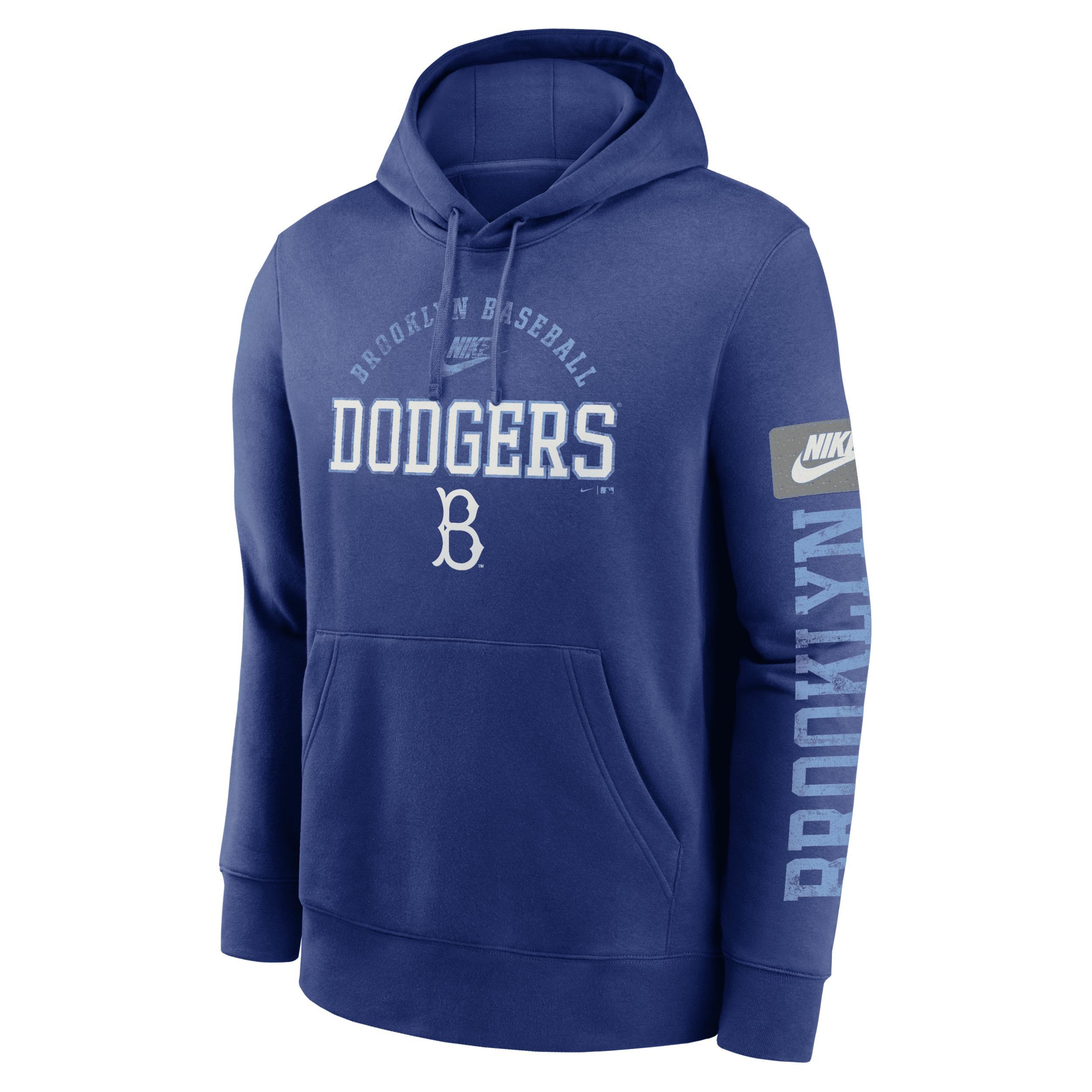 Brooklyn Dodgers Cooperstown Splitter Club Mens Nike Mens MLB Pullover Hoodie Product Image