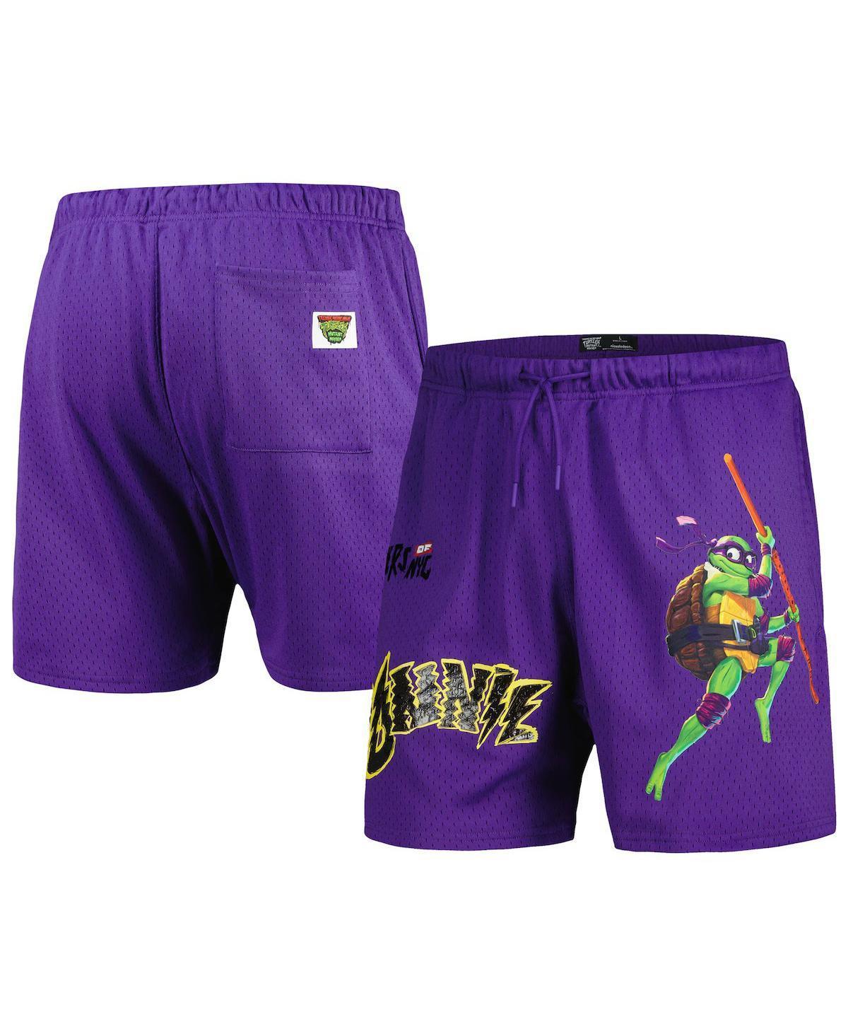 Freeze Max Mens Purple Teenage Mutant Ninja Turtles Donnie Defender Mesh Shorts Product Image