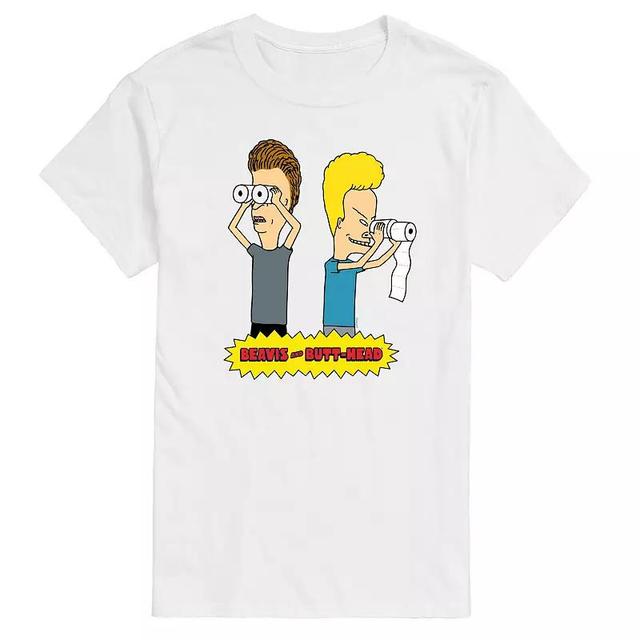 Mens Beavis & Butthead Toilet Paper Graphic Tee Product Image