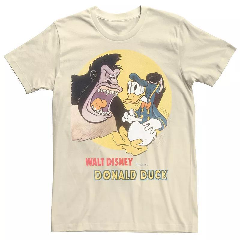 Mens Disney Mickey & Friends Donald Duck & The Gorilla Tee Natural Product Image