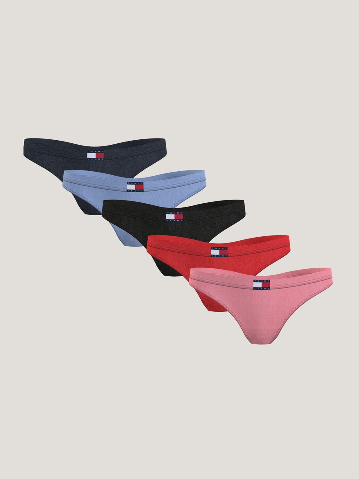 Tommy Hilfiger Women's TJ Flag Logo Thong 5-Pack Product Image