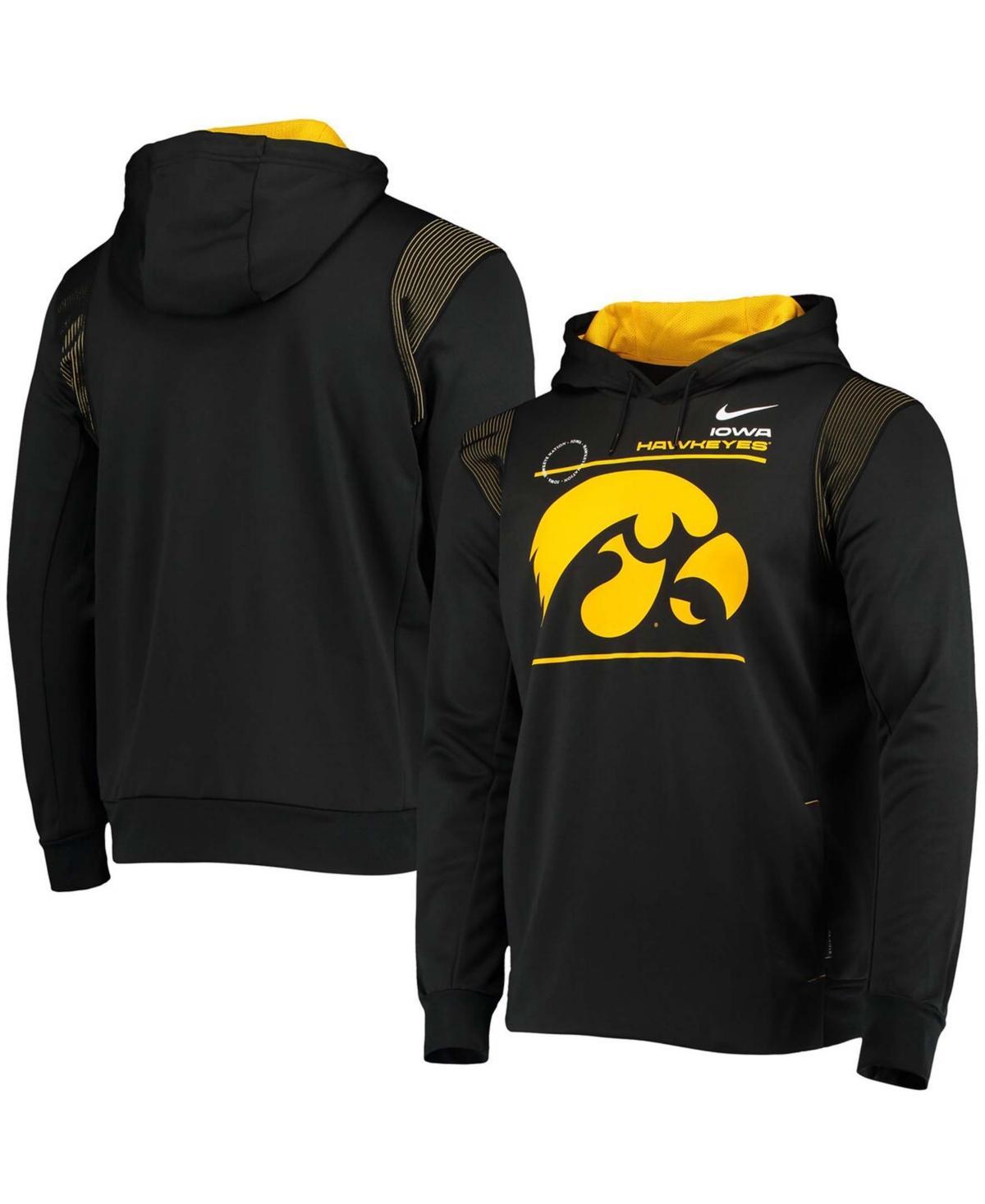 Mens Nike Black Iowa Hawkeyes 2021 Team Sideline Performance Pullover Hoodie IWA Black Product Image