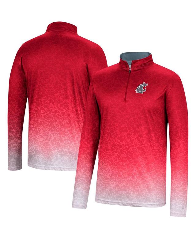 Mens Colosseum Crimson Washington State Cougars Walter Quarter-Zip Windshirt Product Image