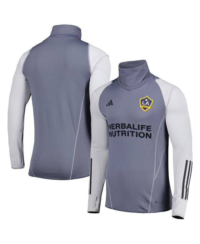 Mens adidas Gray LA Galaxy Warm Raglan COLD.RDY Top Product Image