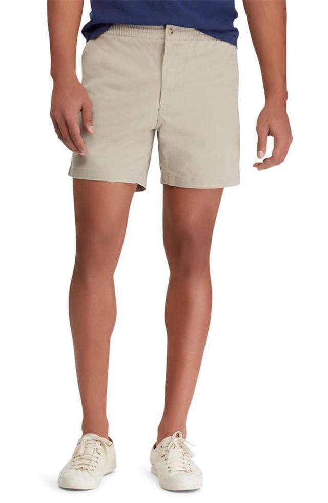 Prepster Classic Fit 6 Inch Cotton Shorts In Classic Stone Product Image