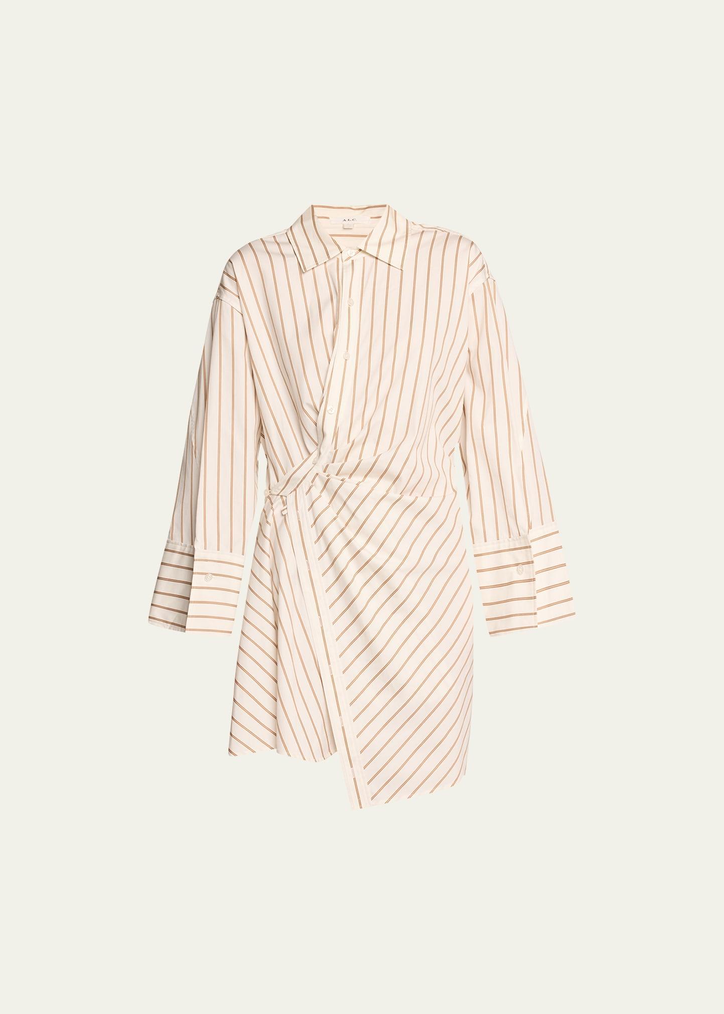 A. l.c. Madison Ii Striped Wrap Dress Product Image