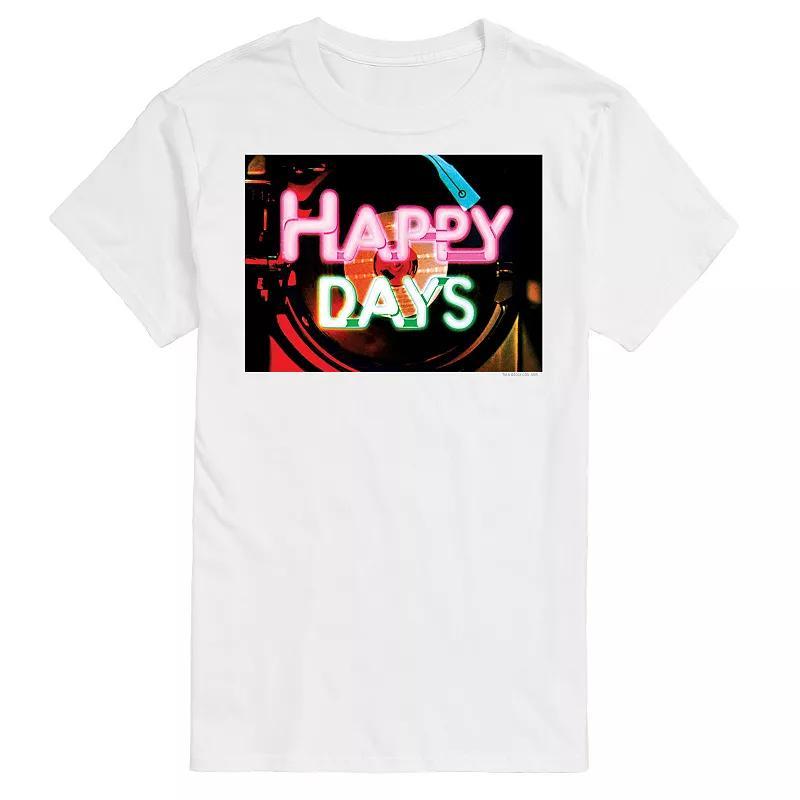 Big & Tall Happy Days Jukebox Logo Graphic Tee, Mens Product Image