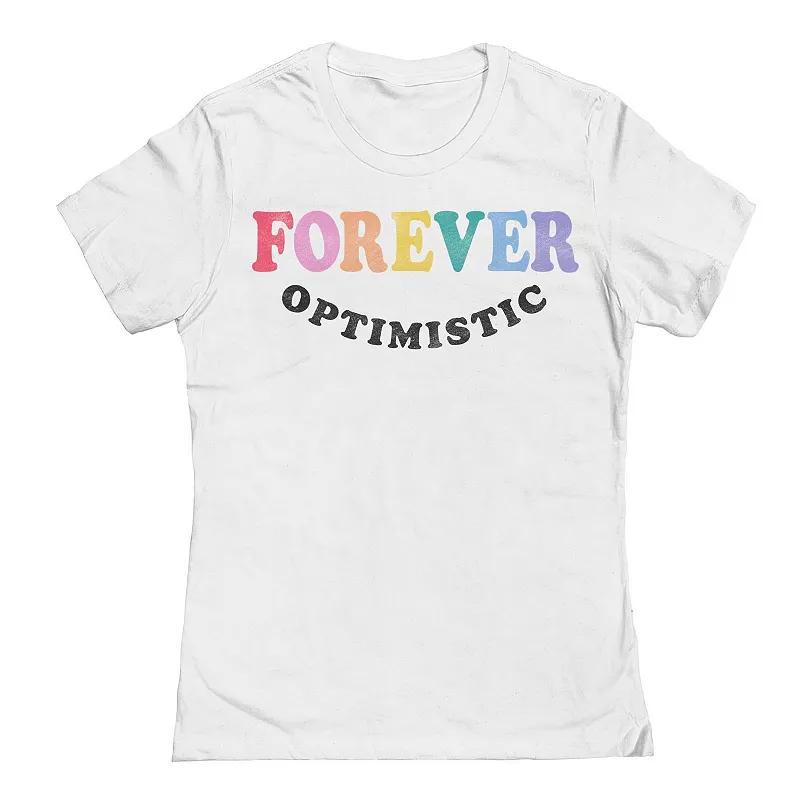 Juniors Grayson Supply Forever Optimistic Graphic Tee, Womens Product Image