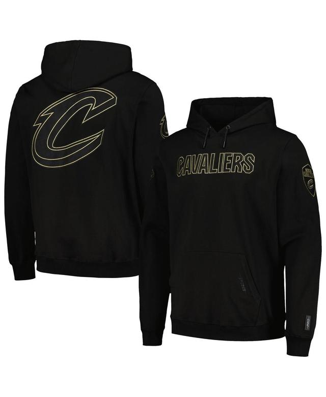 Mens Pro Standard Cleveland Cavaliers Black and Gold Pullover Hoodie Product Image