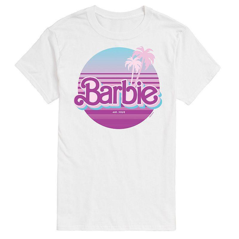 Big & Tall Barbie Dream Summer Graphic Tee, Mens White Product Image