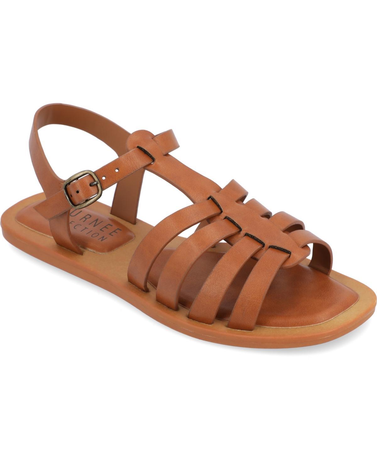 Journee Collection Womens Benicia Flat Sandals Product Image